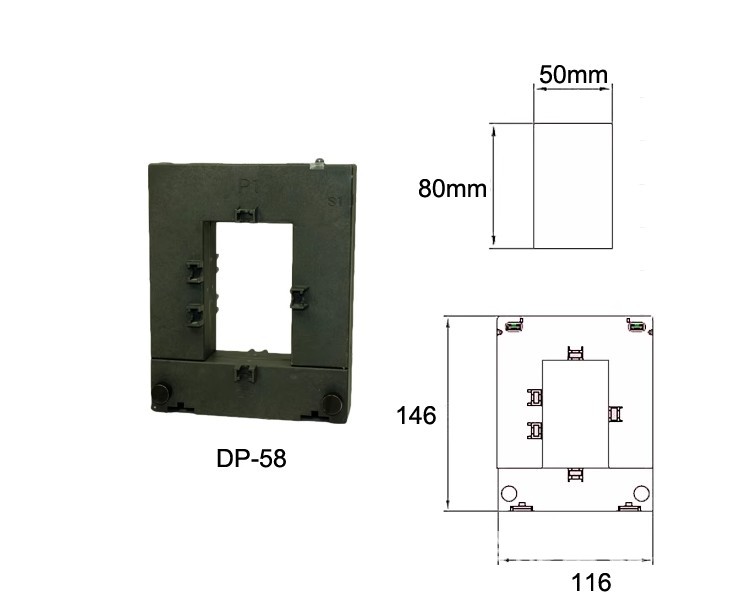 诺能电气 1.14kv分离式电流互感器1140v可拆卸 开合 CT矿用互感器