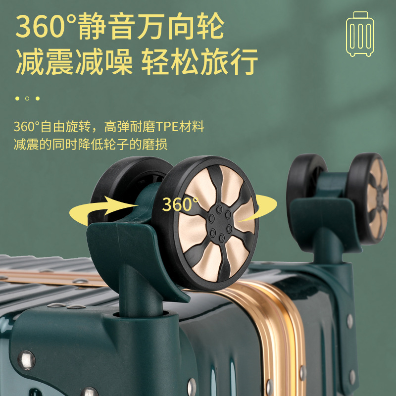 Equipaje ins Internet Celebrity Nuevo 2021 maletín Trolley para hombres y mujeres Contraseña de 26 pulgadas Funda de cuero fuerte engrosada duradera 24