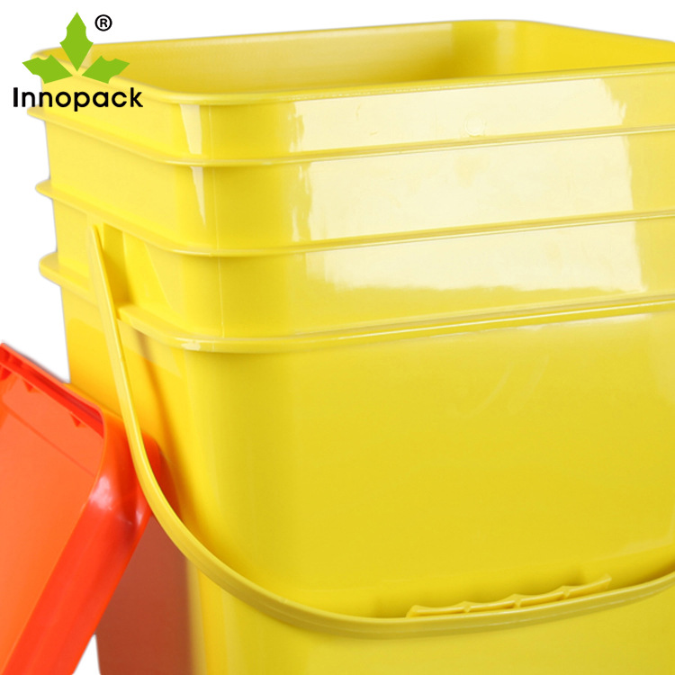 【厂家直销】大容量20L长方形塑料垃圾桶拖把桶带塑料提手x20Kg