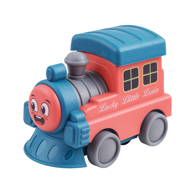 Nuevo puesto al por mayor prensa juguete coche niños inercia locomotora niño Tire hacia atrás coche kindergarten regalo