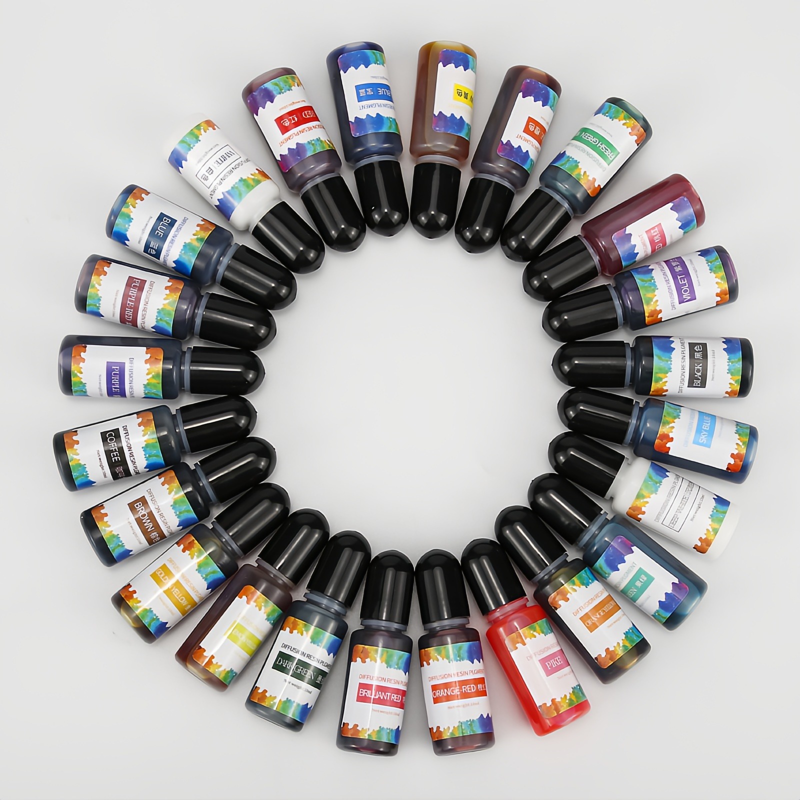 Cross border Amazon Drop Gel Halo Dyeing Essence Gradient Gemstone Settling Transparent Pigments Epo