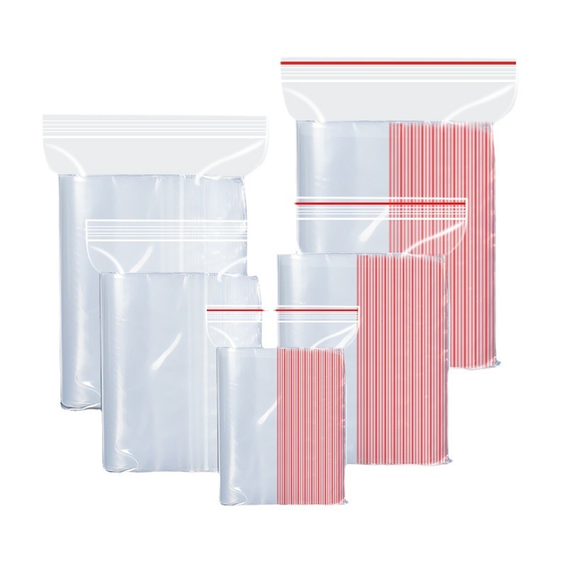 Bolsa ziplock Bolsa transparente de varios tamaños al por mayor con cremallera Bolsa de plástico bolsa de plástico bolsa de hueso con cremallera bolsa de plástico