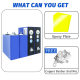 Square lithium iron phosphate battery large monomer 3.2v 100Ah lithium energy aluminum shell battery photovoltaic energy storage large monomer