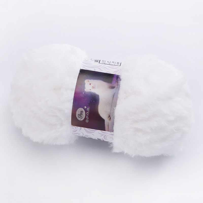 Imitación de visón terciopelo grueso lana tejida a mano DIY Imitación Piel terciopelo visón terciopelo sombrero bufanda manta hilo al por mayor