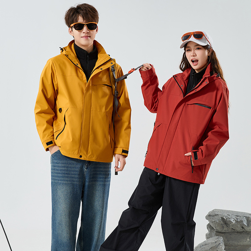 Luotuo Women's Jacket Set: 0.05kg Pieces Windproof and Waterproof Outdoor Hiking and Mountaineering Fashion Men's Jacket