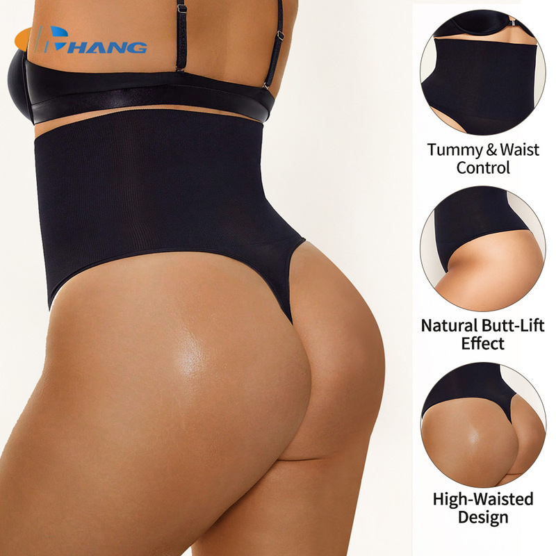 Foreign Trade Seamless Shapewear High-Waisted Tummy Control Pants Plus Size Women's Tight Thong Panties European and American Style Waist-Cinching Underwear