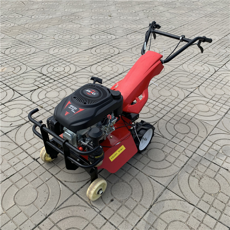 小型轻便果园割草机 汽油款手推式除草机 家用自走式开荒打草机