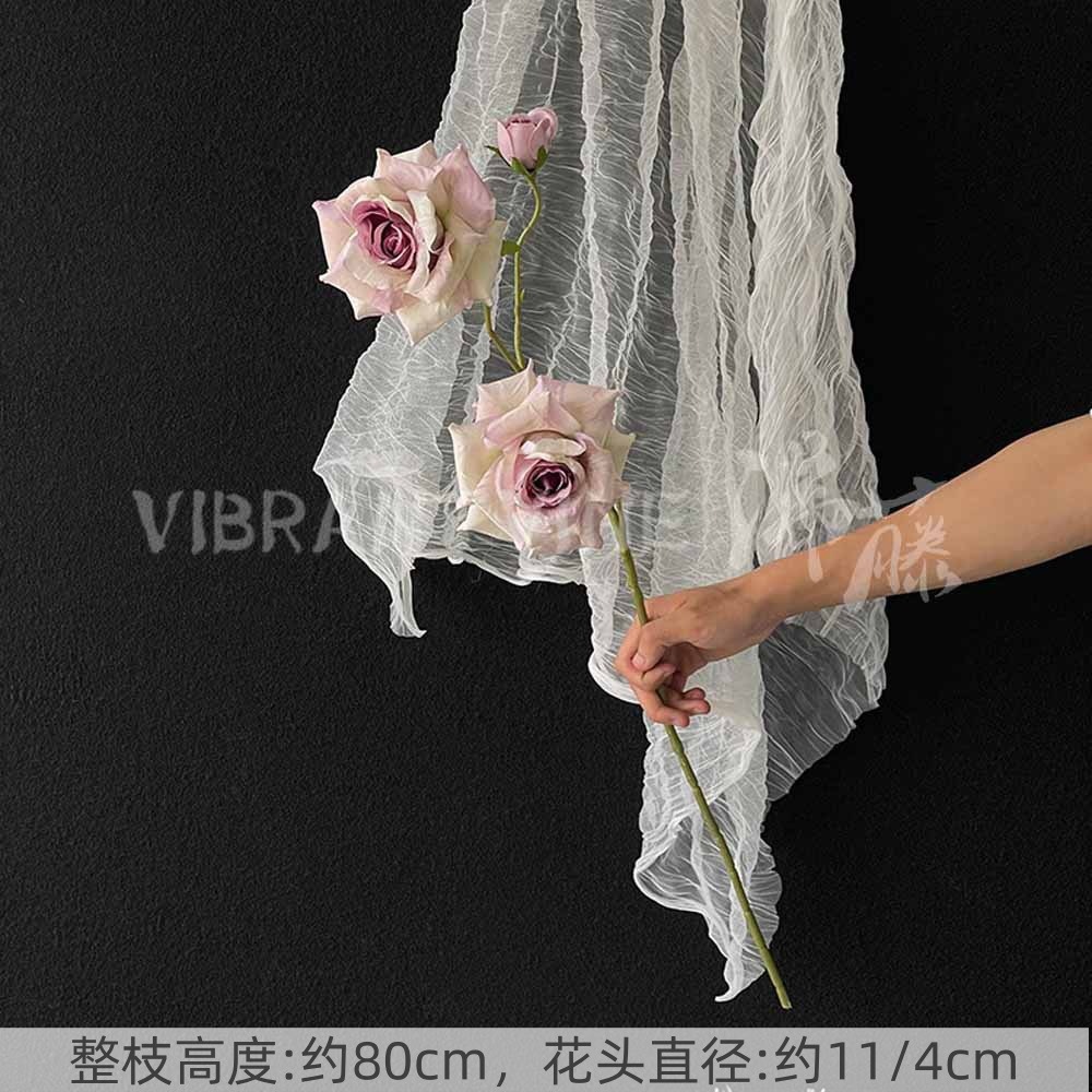 Púrpura de la boda flor artificial salón de bodas Camino de plomo techo arreglo floral Hotel Bienvenido arco piso decorativo flor artificial