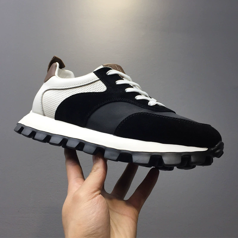 2023 Новая мужская обувь на толстой подошве, легкая Спортивная повседневная обувь, модная обувь для папы, универсальные модные кроссовки контрастных цветов