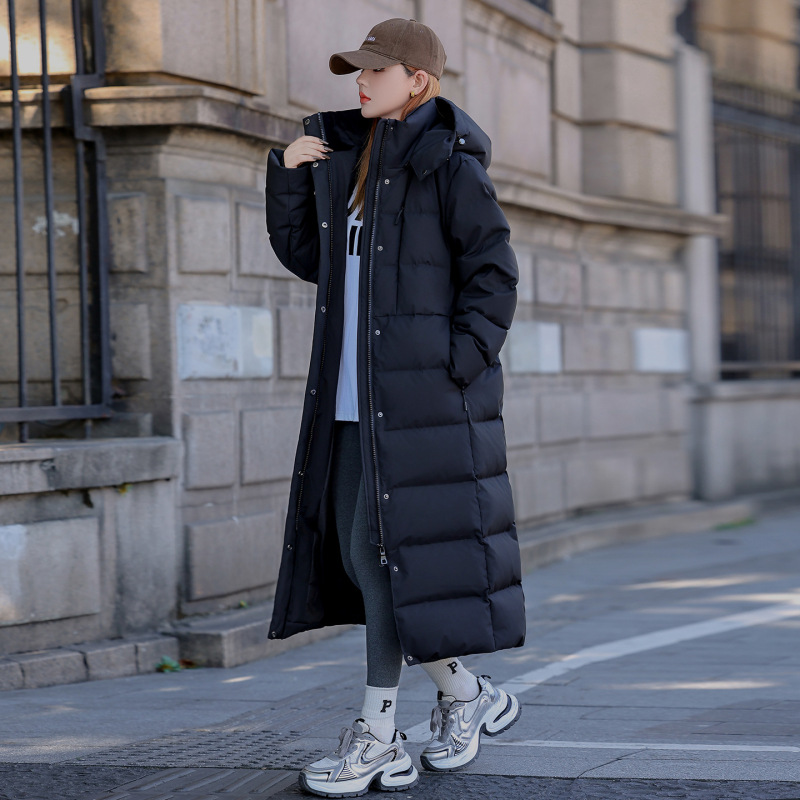 2025 Qu'Enna Women's down Jacket for Extreme Cold in Northeast China, Extra Thick, Extra Long, Harbin Winter New Style Coat