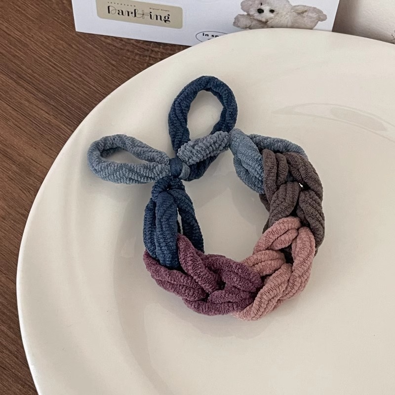 grueso de alta elástica mariposa trenzada cabello cabello de mujer cabello de cabello de cola de caballo cabello de alta sensibilidad correa de cabello adornamiento de cabello