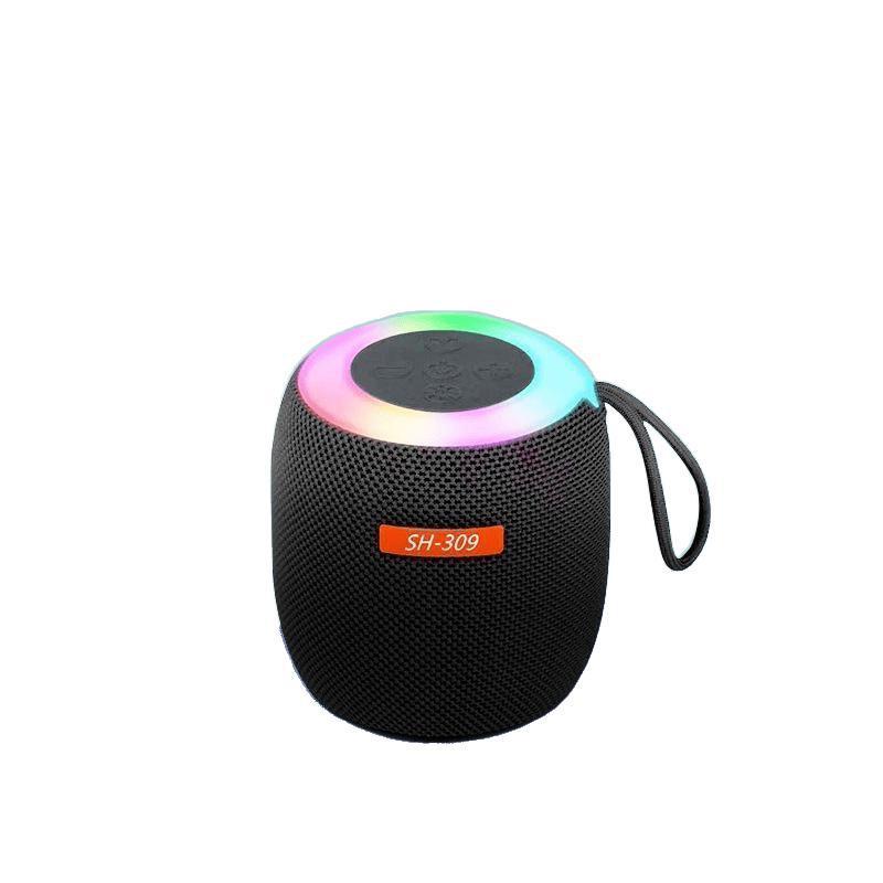 新款迷你2025蓝牙音箱带氛围灯户外小钢炮小型便携家用桌面低音炮|undefined