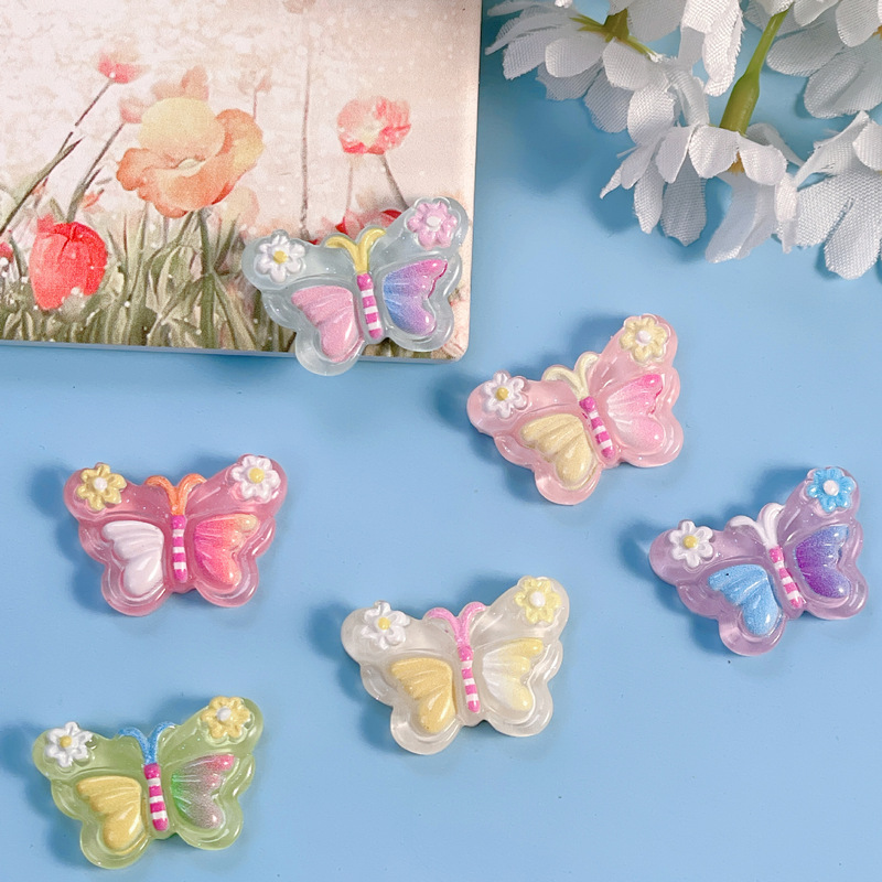 Acrylic accessories wholesale DIY craft materials water cup cream glue headwear straw shoe flower accessories summer butterfly Acrylic accessories wholesale DIY craft materials water cup cream glue headwear straw shoe flower accessories summer butterfly