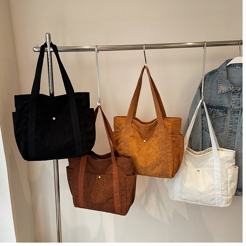 Bolso de invierno para mujeres 2024, nuevo estilo casual, simple y de gran capacidad, bolso de hombro de viaje de moda, bolso de lana