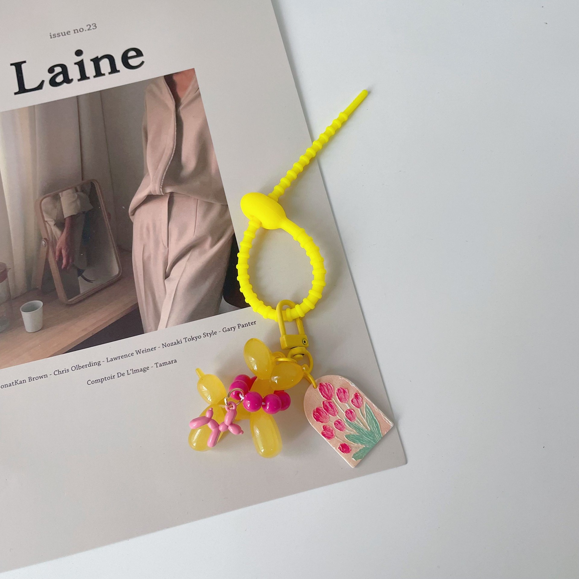 Anillo de cuero amarillo + jalea amarilla