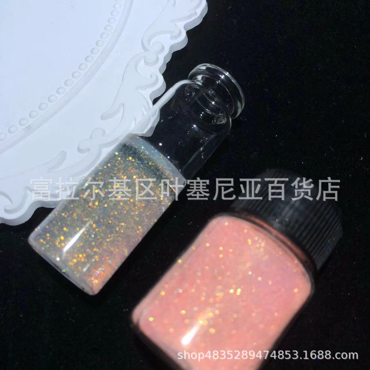 0,1mm polvo de diamante de oro galaxia magia oro diamante polvo epoxi pintura de fuego cera suspensión colorido brillo al por mayor 9 colores traje