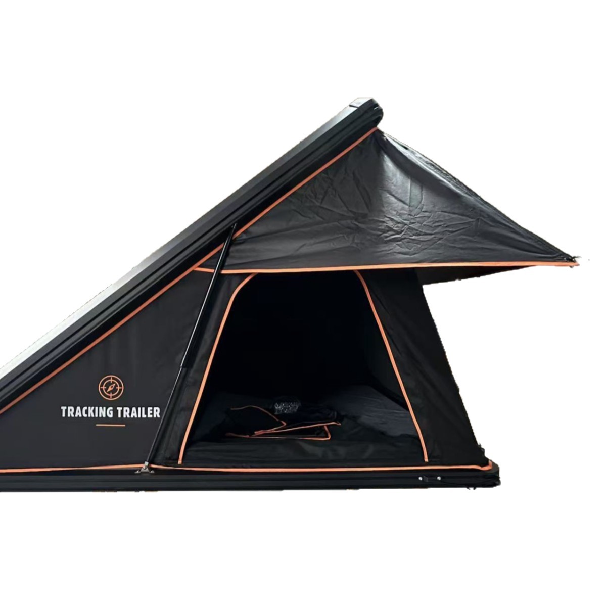 Triángulo de aleación de aluminio de cinco carpas de techo sin construir una tienda de techo duro de auto camping de apertura rápida