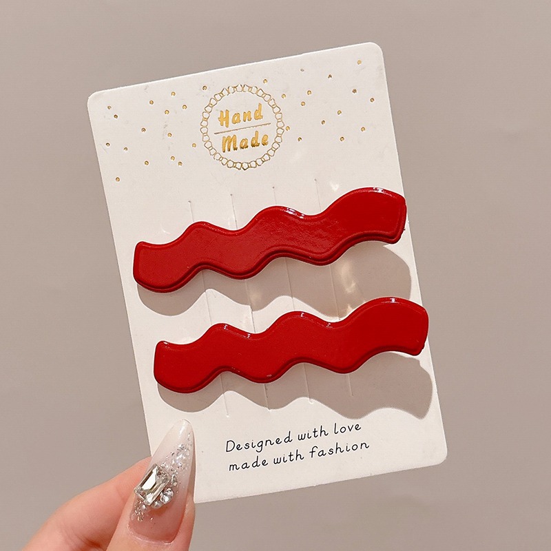 Horquilla de metal de alta calidad para otoño e invierno clip para flequillo en la frente femenina