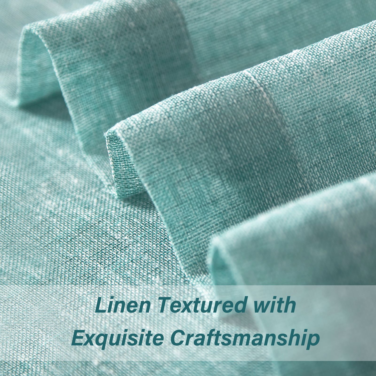 Transfronterizo Amazon venta caliente imitación de lino cortina de anillo cortina moderna simple sólida semi-sombra cortina de tela terminada