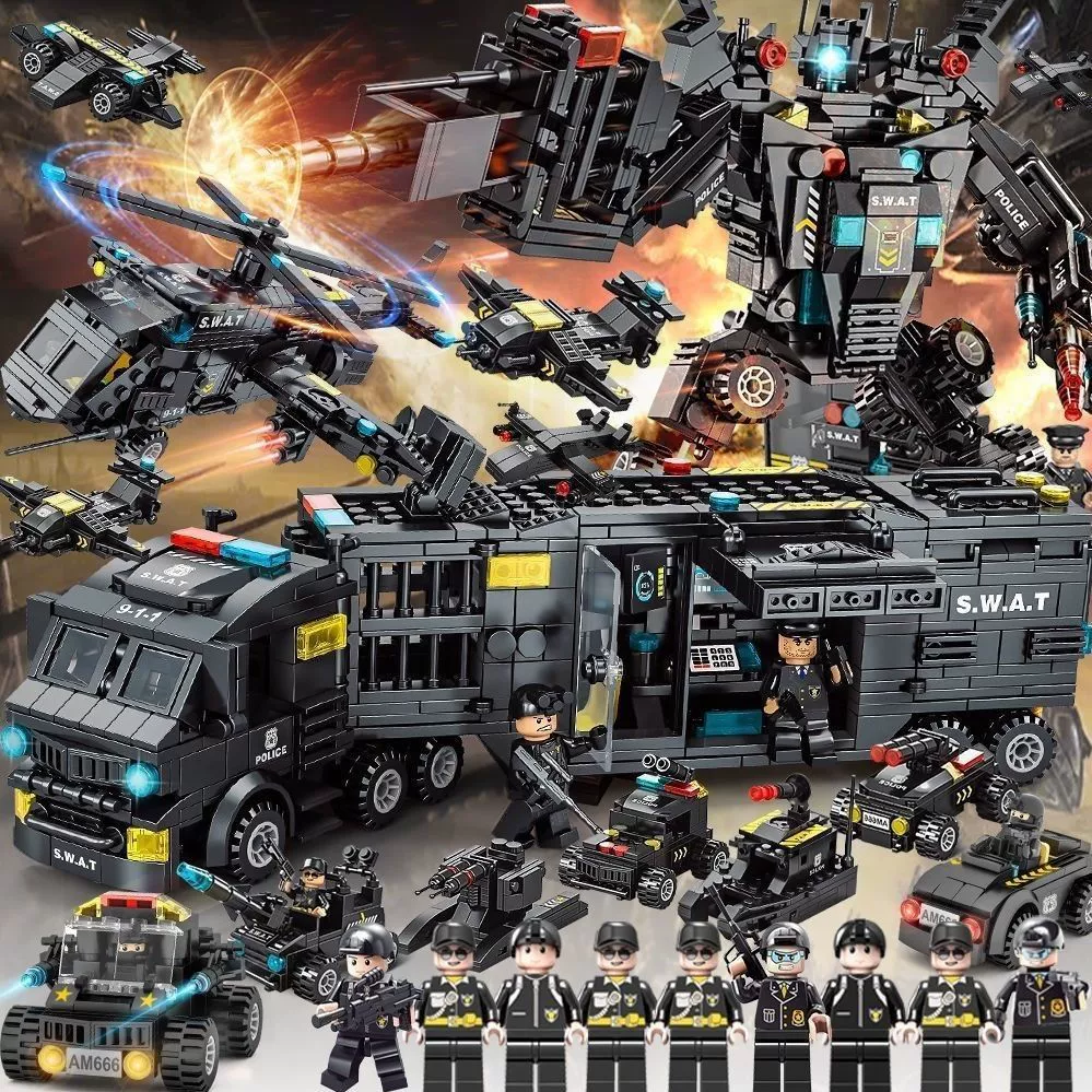 Конструктор Lego, игрушка для мальчиков, дорожно-патрульная тематика, 8–12 лет, подарок на день рождения