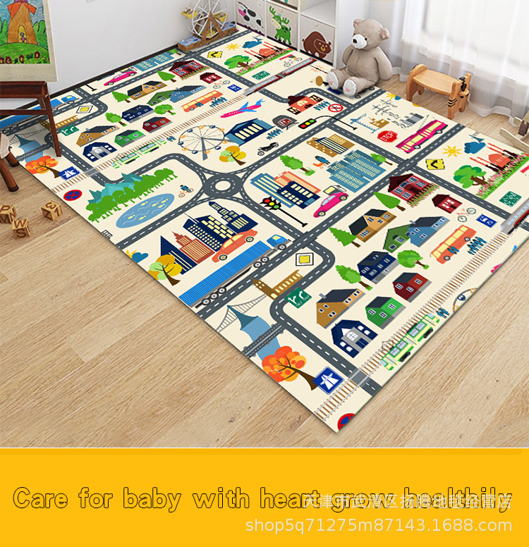 卡通地毯,儿童跳房子地毯,游戏地垫,客厅地毯