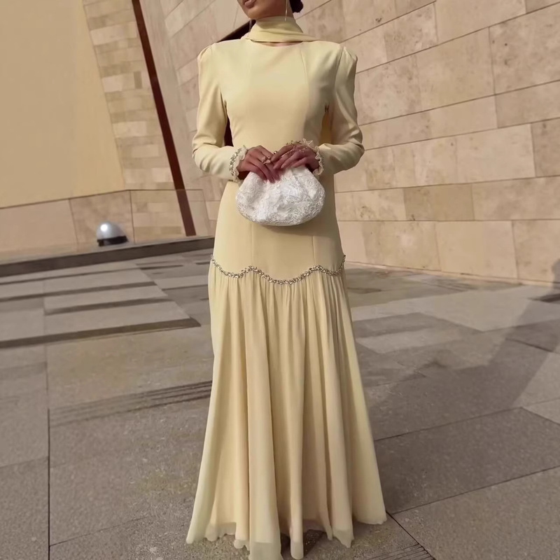Amazon's New Elegant Long-Sleeved Long Dress, Spring Gorgeous Retro European and American Cross-Border Style Dress 2026 Amazon's New Elegant Long-Sleeved Long Dress, Spring Gorgeous Retro European and American Cross-Border Style Dress 2026