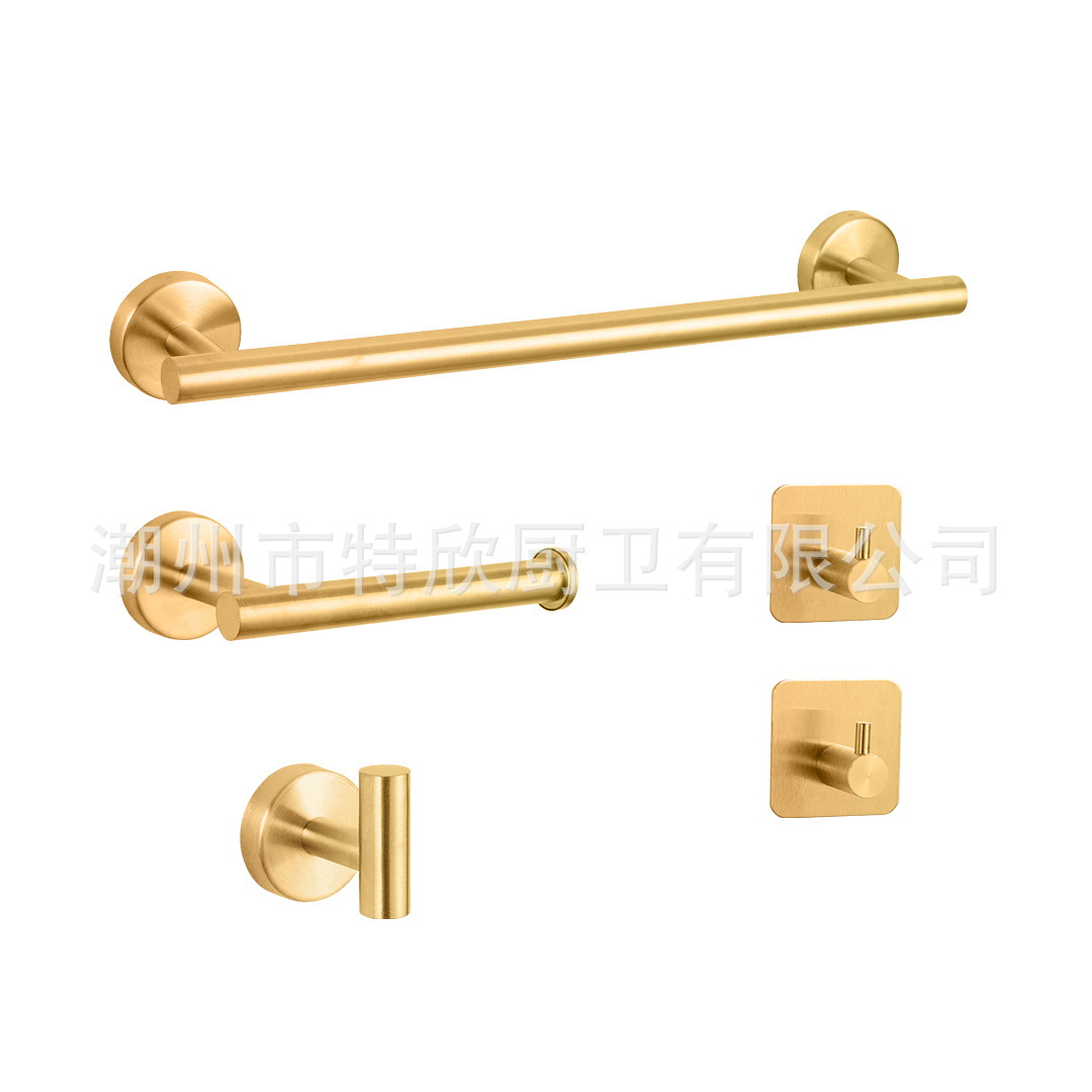 Traje de baño 304 Barra de toalla de acero inoxidable toallero anillo de toalla gancho baño colgante hardware Amazon