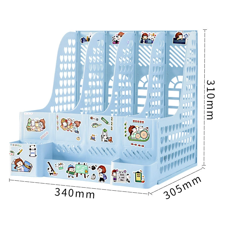 Wholesale office thickened file frame Data frame book Lang frame File Four -column desktop storage box office supplies