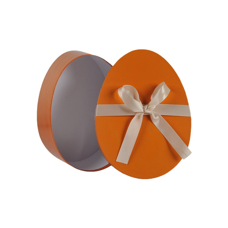 工厂生产精美橙色鸡蛋圆盒 时尚可爱礼品包装盒 新款设计彩盒