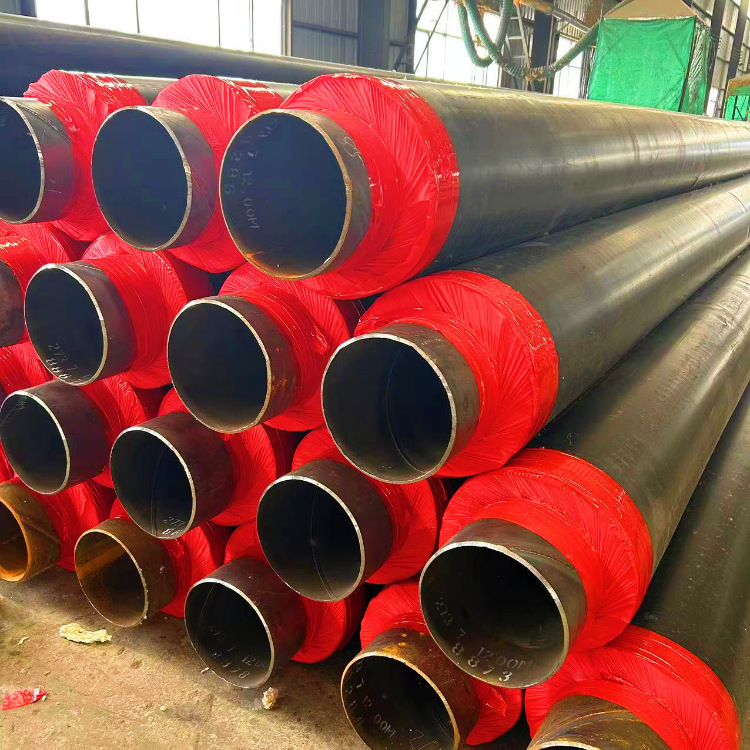 聚氨酯发泡保温钢管市政小区室外供暖大口径预制直埋式热力管道