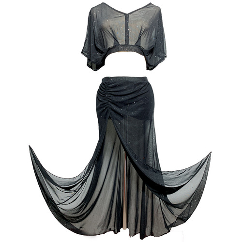 Belly Dance Costume Women's Sensual Split Long Dress Performance Wear  New Style Set Spring Summer Practice Suit Set for Women
