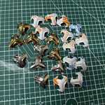 山文甲甲片锁子甲甲胄铠甲虫金色银色黑色复古甲胄配件