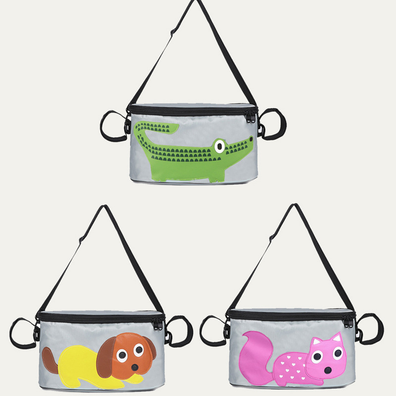 Baby stroller accessory bag, multi-functional mother's bag for outdoor use, electric bike storage bag, item basket