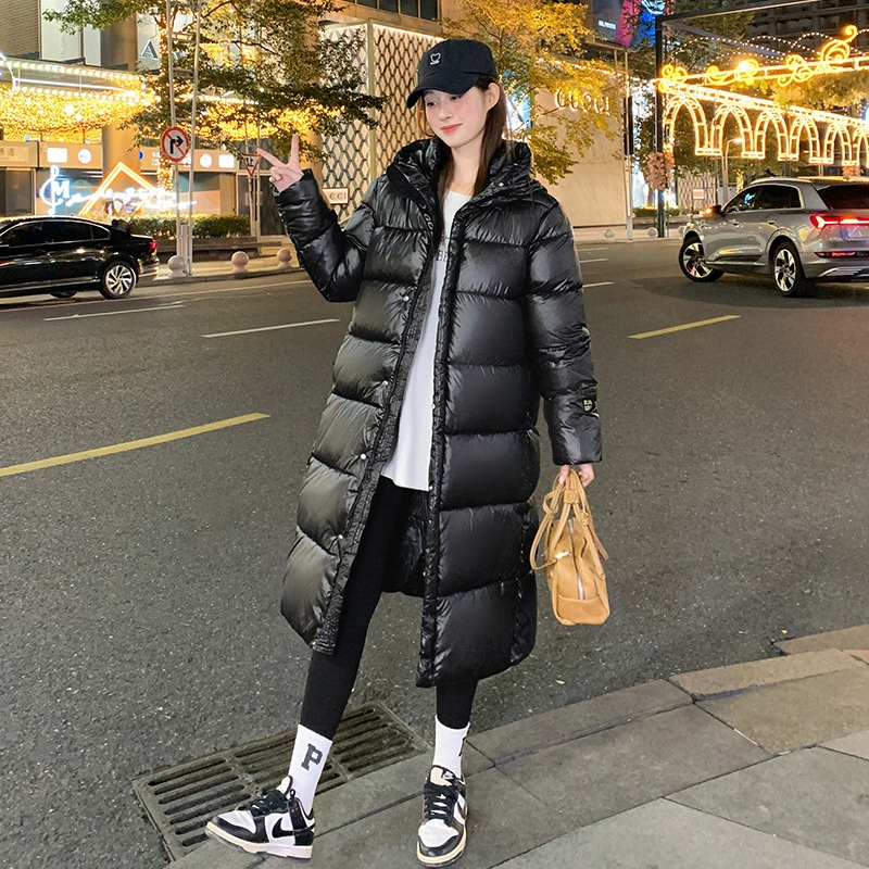 Winter long down jacket, Korean style, oversize, increased thickness