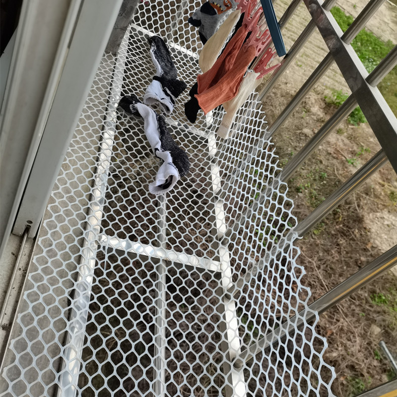 阳台防漏网防猫封窗围栏网防盗窗网防掉东西塑料网格阳台网防护网|undefined