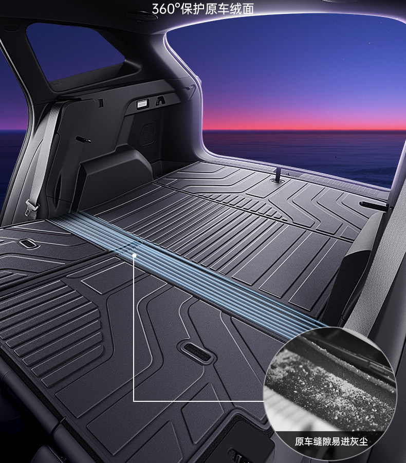 Suitable for 25 Models of Geely Boyue L Trunk Mat Tpe Trunk Mat Fourth Generation Shanhe Modification Accessories 26 New Models of Boyue