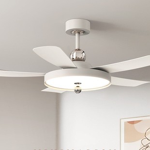 Living room ceiling fan lamp 2025 new restaurant fan chandelier simple household atmospheric frequency conversion remote control fan lamp