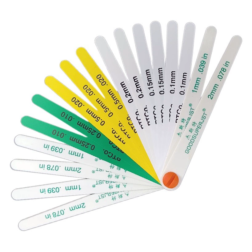 Шут цветной пластиковый щуп 15026 Автомобильная промышленность Датчик зазора 19350 пластиковый толщиномер 0,1 цельный