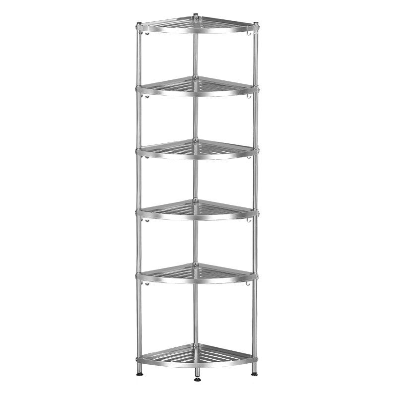 Stainless Steel Multi-Layer Tripod Bathroom Storage Rack Bathroom Floor-Standing Washbasin Rack Multi-Functional Storage Rack Pot Rack