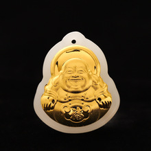观音弥勒佛貔貅福袋 产品图册集直播礼品批发金镶玉白玉赐福吊坠