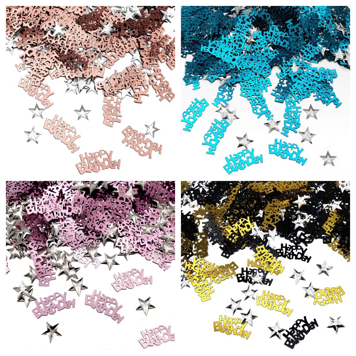 Cross-Border Birthday Sequin Sprinkles Happy Birthday Confetti Wedding Party Table Decoration Paper Scraps