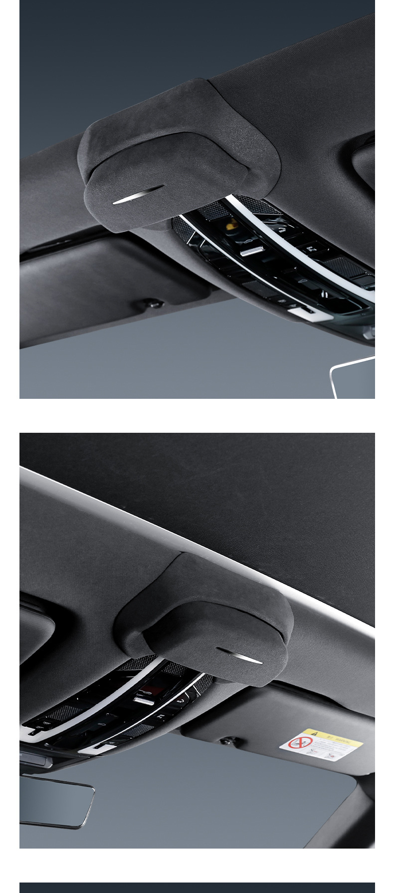 Suitable for Porsche car glasses case fur glasses clip sunglasses case storage modification supplies