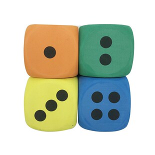 EVA3.8CM 6CM foam rounded 6-sided dice children's toys teaching aids entertainment swab sieve wholesale