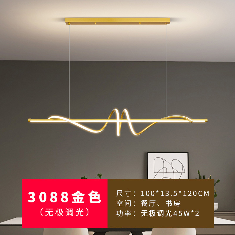 Candelabro de restaurante Lámpara de Zhongshan de lujo ligero, diseño minimalista moderno, comedor, bar, isla, mesa de comedor, lámpara, nuevo 2025