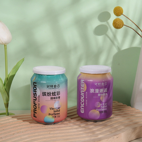 Car solid balm Coke cup can aromatherapy eau de toilette long-lasting car cup holder air freshener aromatherapy