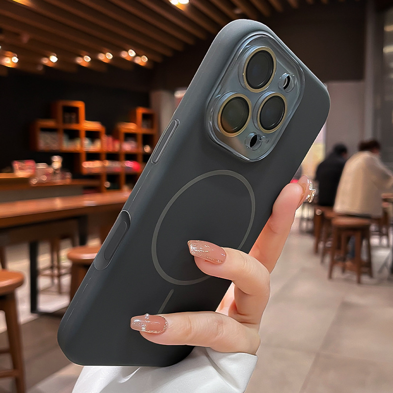 一体AI按揭适用iPhone16Promax手机壳液态硅胶苹果15Pro细圈磁吸|undefined