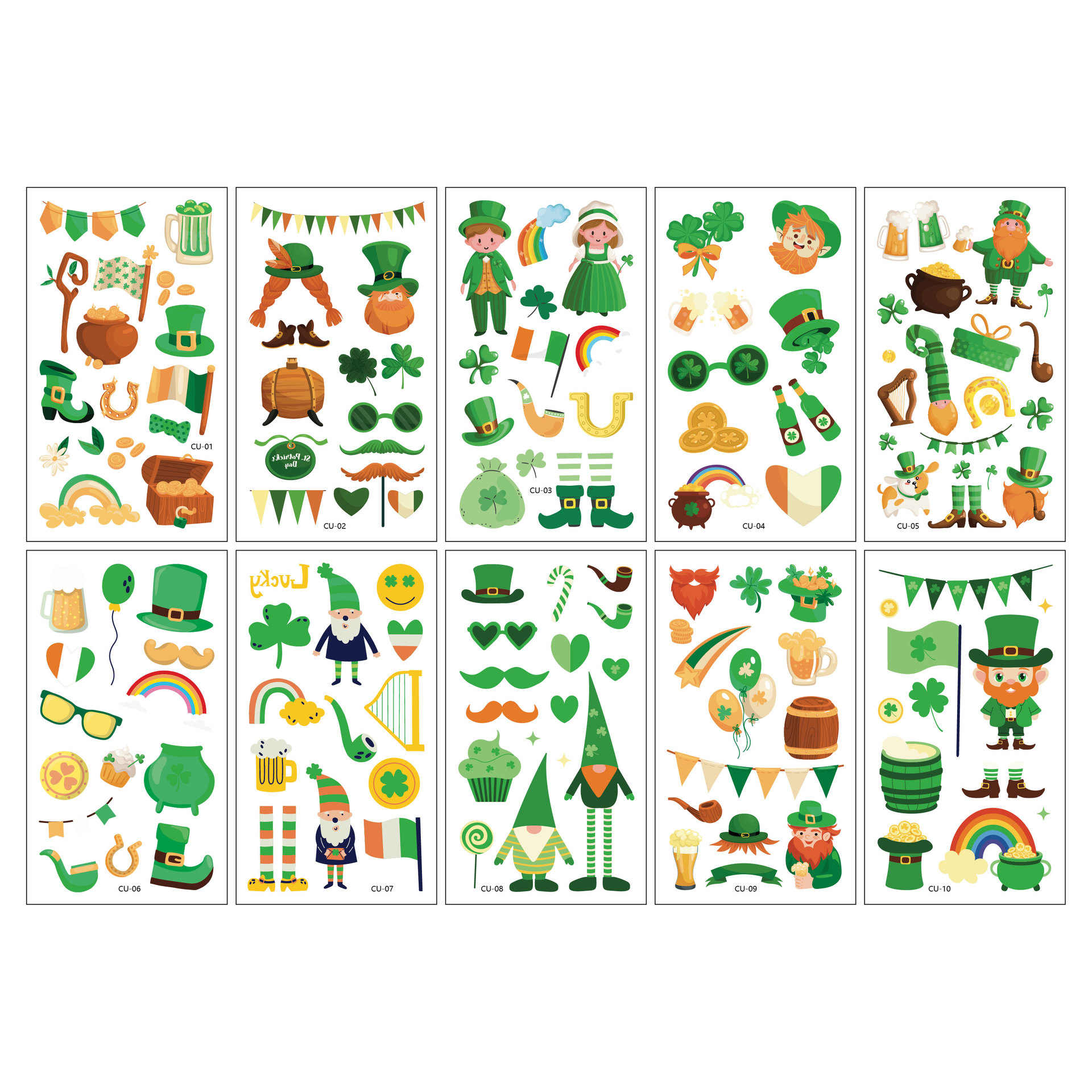 国境を越えた新しい子供用ハイエンド漫画タトゥーステッカーユニコーン恐竜マーメイドホリデータトゥーステッカー