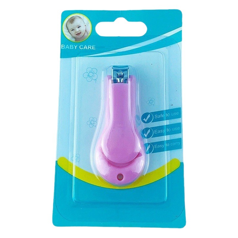 Wholesale baby nail clippers anti-splash nail clippers newborn children long pp stainless steel nail clippers knife set