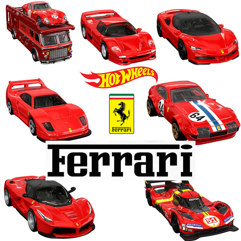 Hot Wheels FERRARI Ferrari F40 Collection/365GTB4/SF90 Alloy Sports Car Model Hot Wheels FERRARI Ferrari F40 Collection/365GTB4/SF90 Alloy Sports Car Model