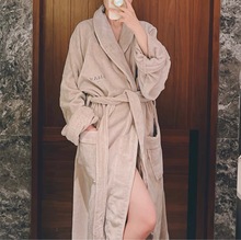 安曼五星酒店浴袍万豪高端美容院民宿纯棉浴衣割绒睡袍现货批发